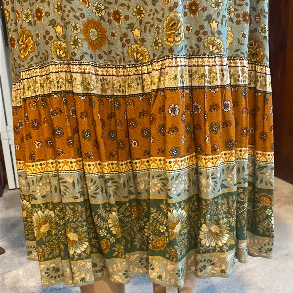 Spell Yellow Rose Lady Untamed Button Down Midi Dress - Picture 6 of 12